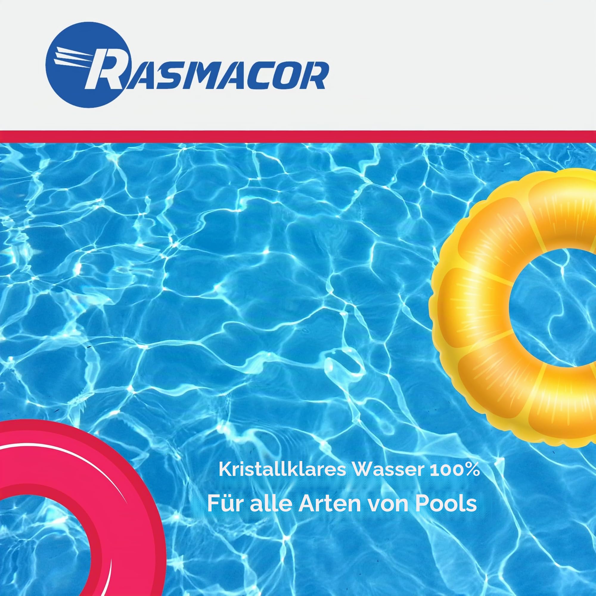 Packung mit 6 Monodosis-Gel-Flockungsmittel | Flockungsgel für Einzeldosen | Poolwasserreiniger und -klärer | Totale Wassertransparenz | RASMACOR