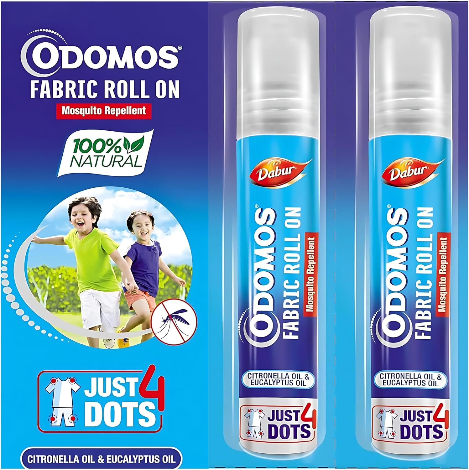 Odomos 2X Mosquito Insect Repellent Fabric Roll On Insect Repellent