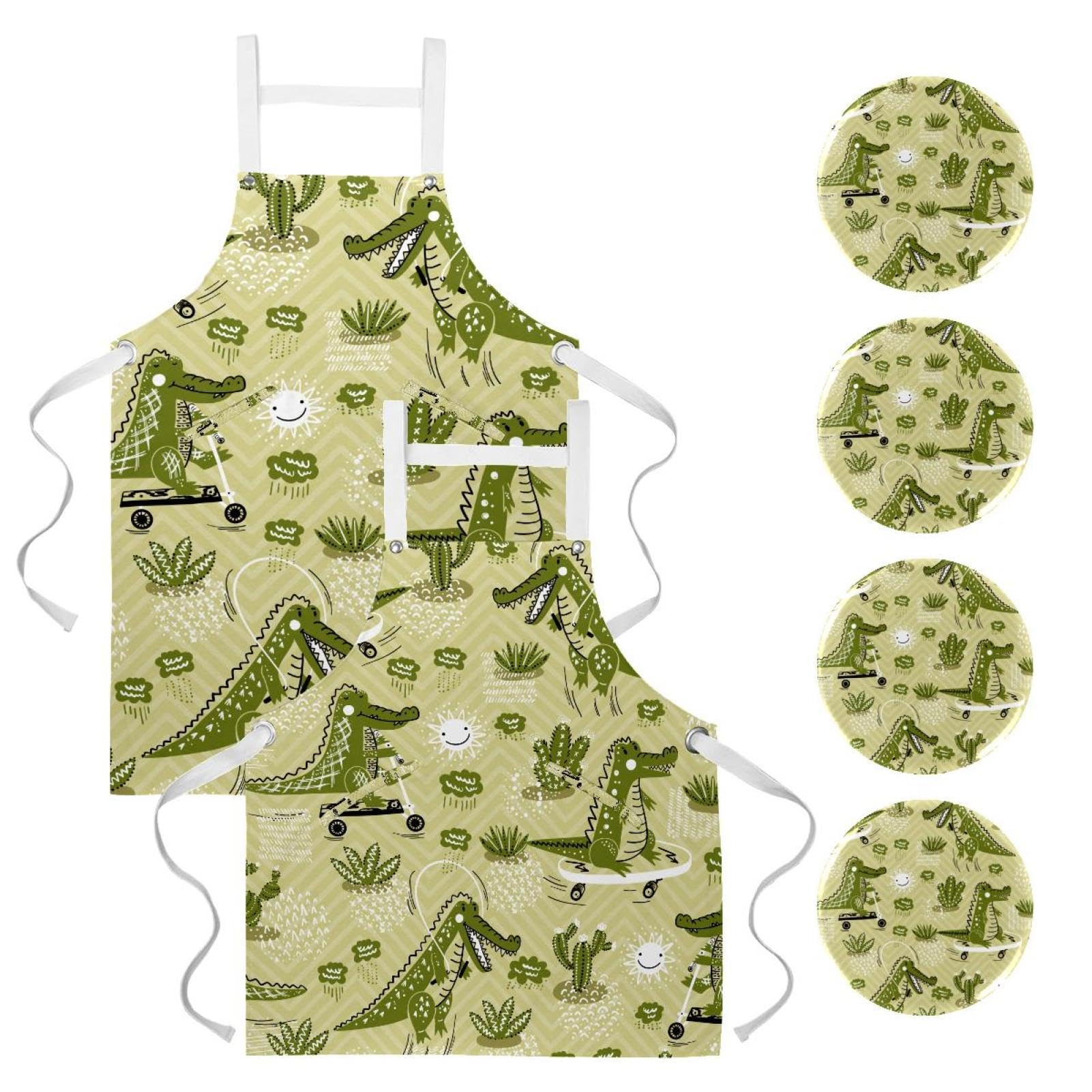Tablier de serveuse multicolore pour le service au comptoir et bar - 7