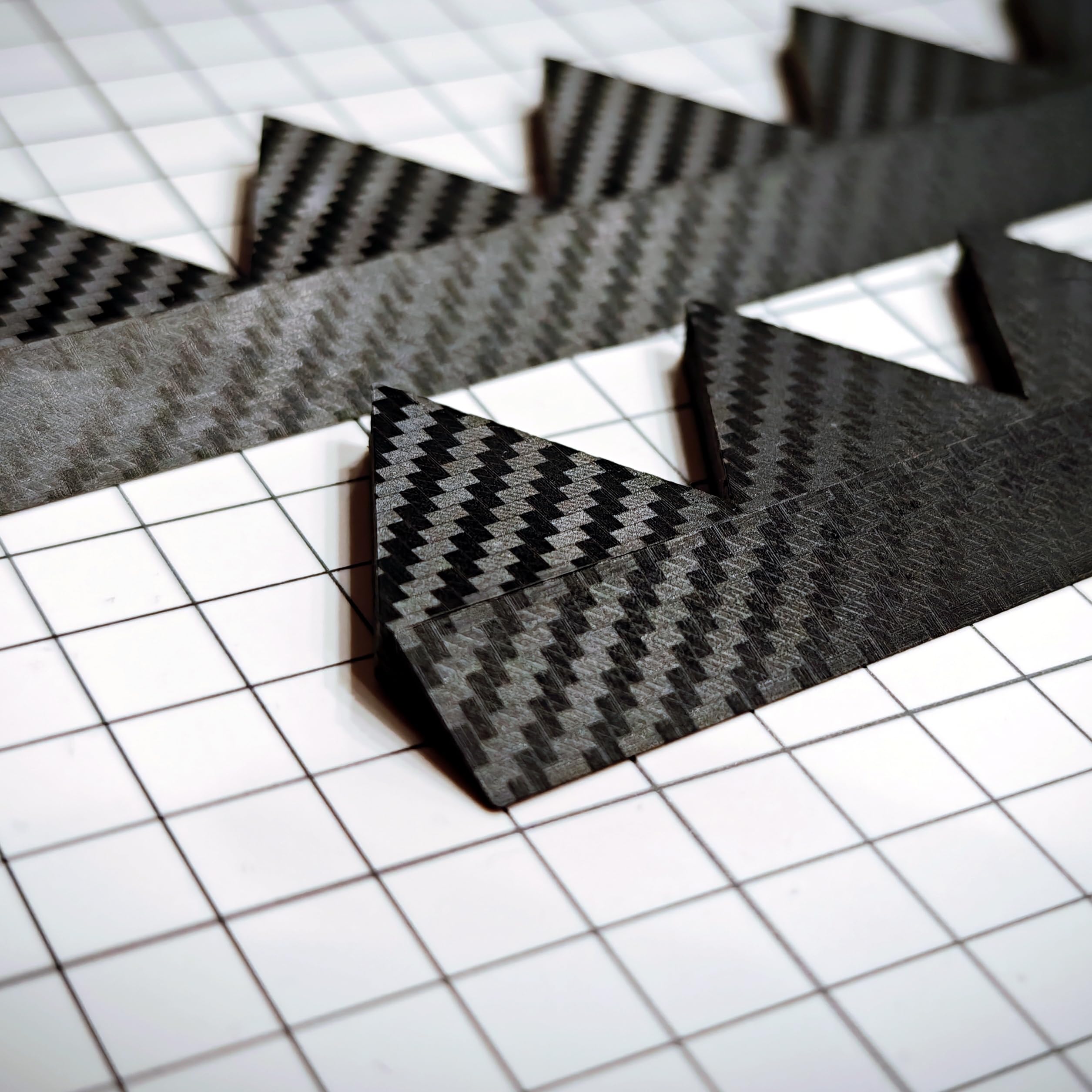 Amazon | シェブロン形状 空力デバイス ABS製 7山3枚 カーボンシボver