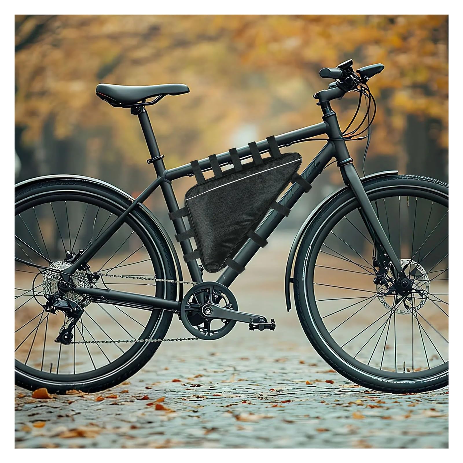 Borsa for telaio triangolare for bici impermeabile da 1 pezzo | Conserva telefoni, strumenti di riparazione, chiavi e altri piccoli attrezzi da equitazione.