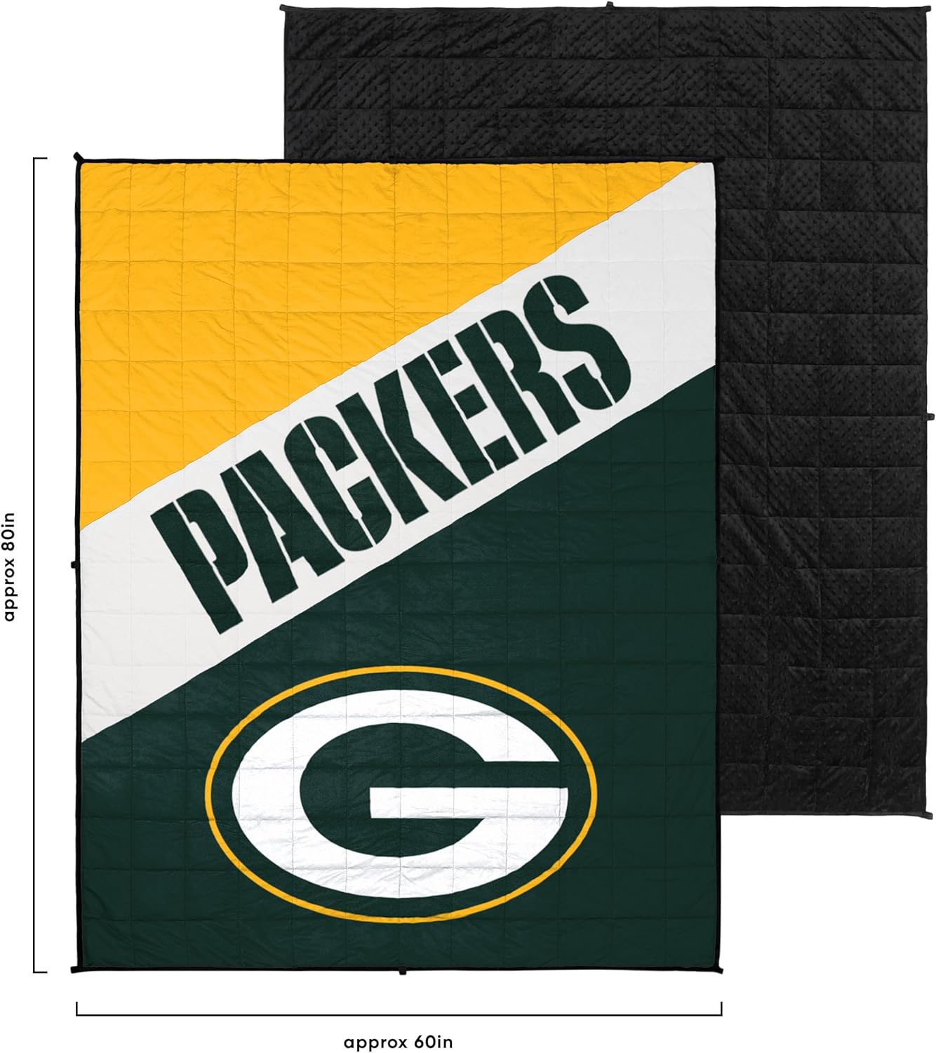 FOCO NFL Team Color Wordmark Weighted Blanket 60" x 80"