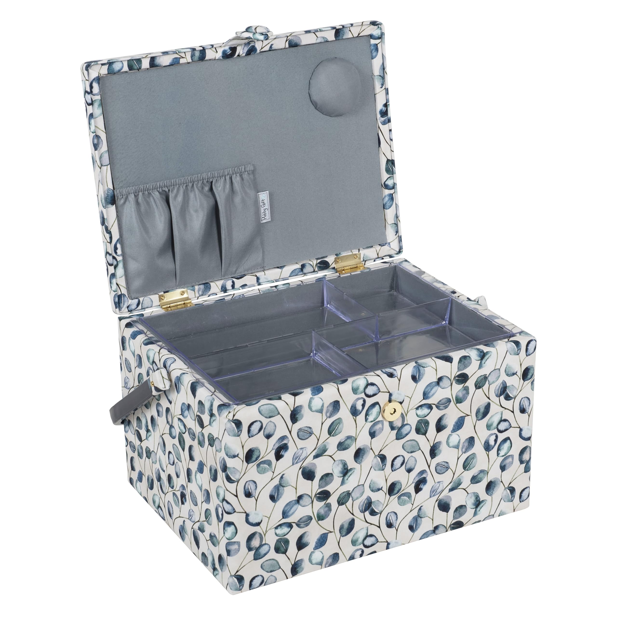 Hobby Gift Grande boîte de rangement pour travaux de couture, 23,5 x 31 x 20 cm, botanique