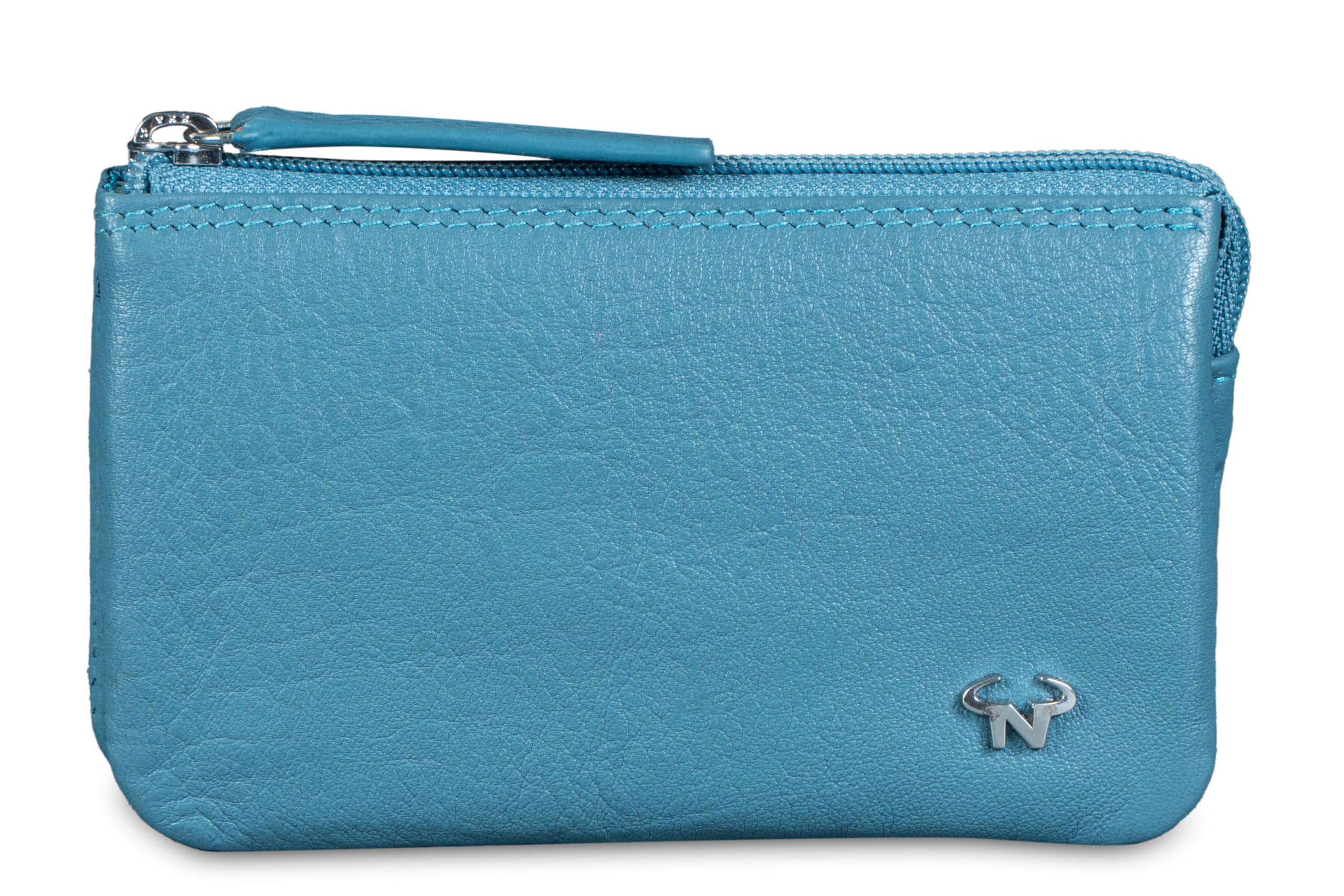 calfnero Genuine Leather Coin Pouch for Women & Men | Compact Zip Wallet with Keychain, Card Slots & Dual Compartments | Premium Leather Mini Wallet (Tork)-picture-48