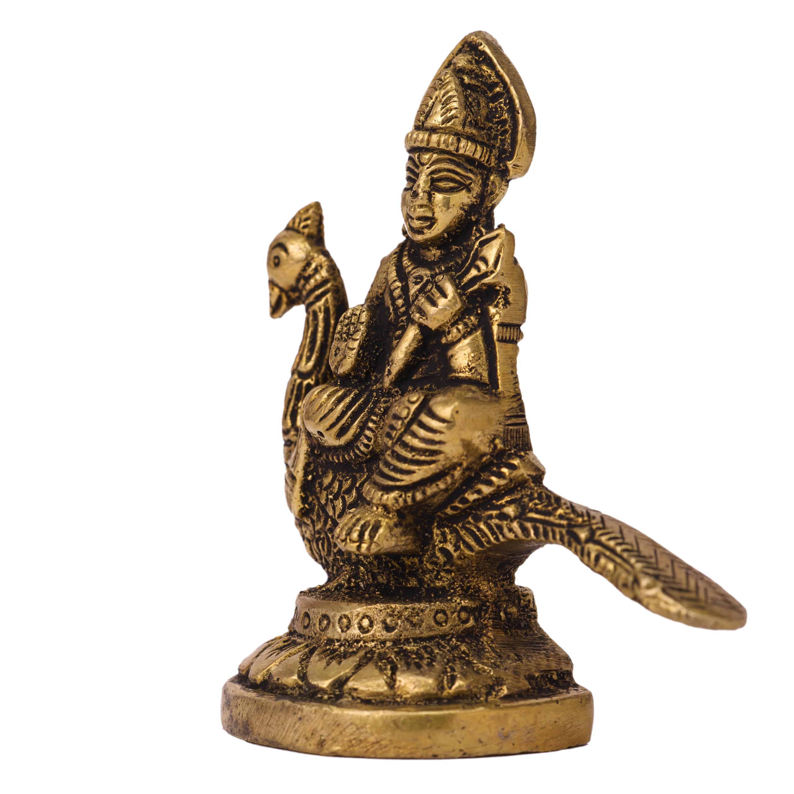 Amazon.co.jp: GURU JEE 真鍮像 ムルガン・カルティケヤ アイドル