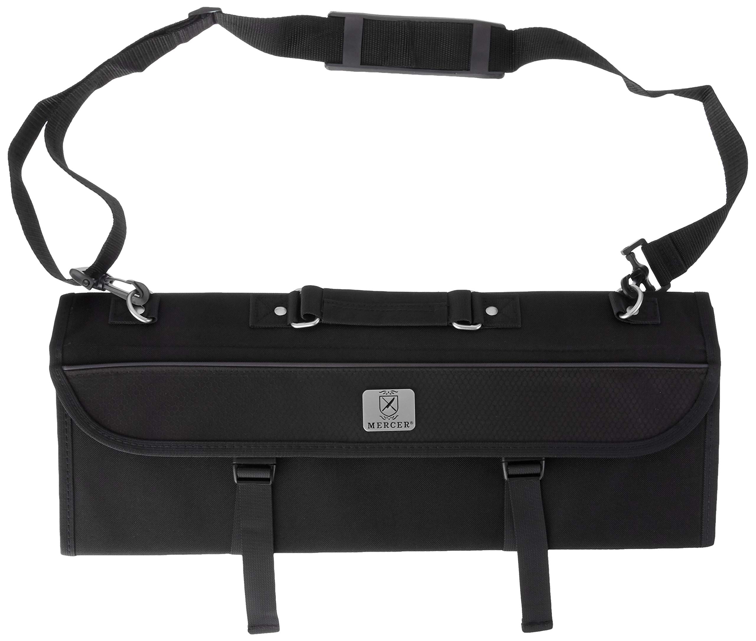 Mercer Culinary Black 10-Pocket Knife Case, Stainless Steel, 50.7 X 21.8 X 4.9 Cm