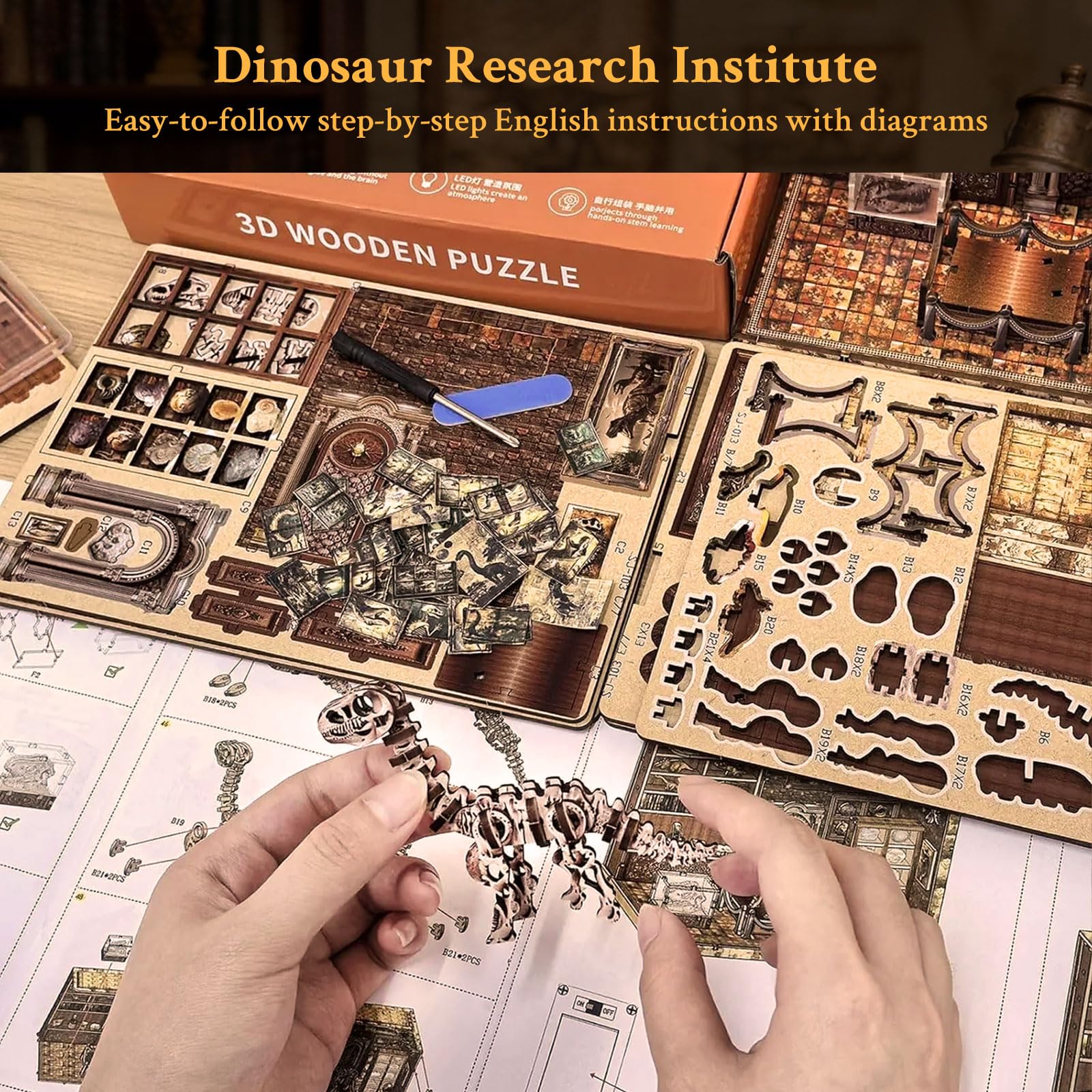 Lycidae Book Nook Kit-DIY Miniatur Puppenhaus Booknook Kit für 14+ Adults – Ansicht 6