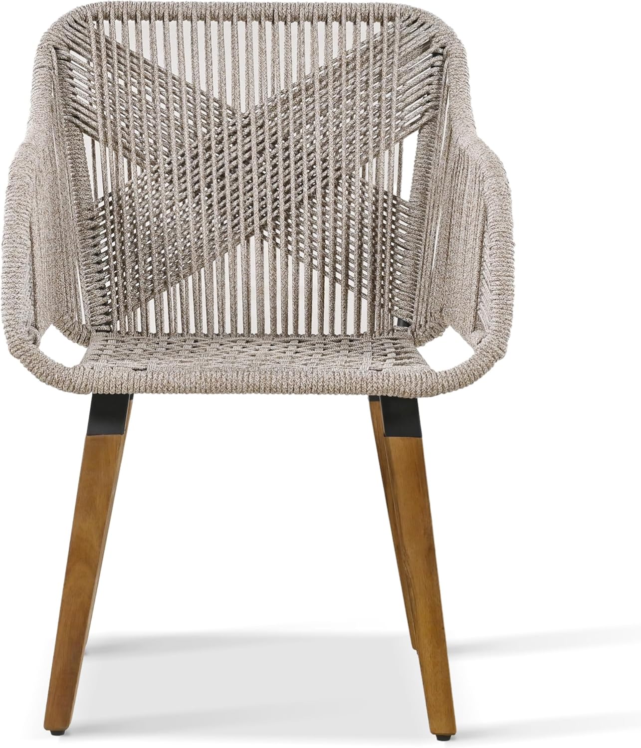 5 Pieces Patio Furniture Chair Sets, Outdoor Furniture Bistro Sets with Wicker Cool Bar Table, Ottomans, Patio Conversation Set for Porch,Backyard,Balcony,Poolside Brown (Brown)