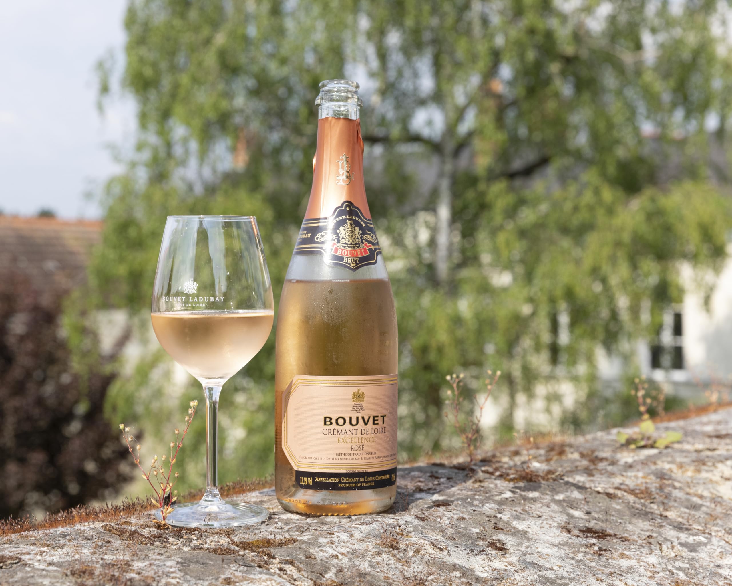 Bouvet Excellence Rosé Crémant de Loire Brut - Klassische Flaschengärung – Cabernet Franc – Cremant Rosé Ideal als Geschenk - 6 x 0.75 L