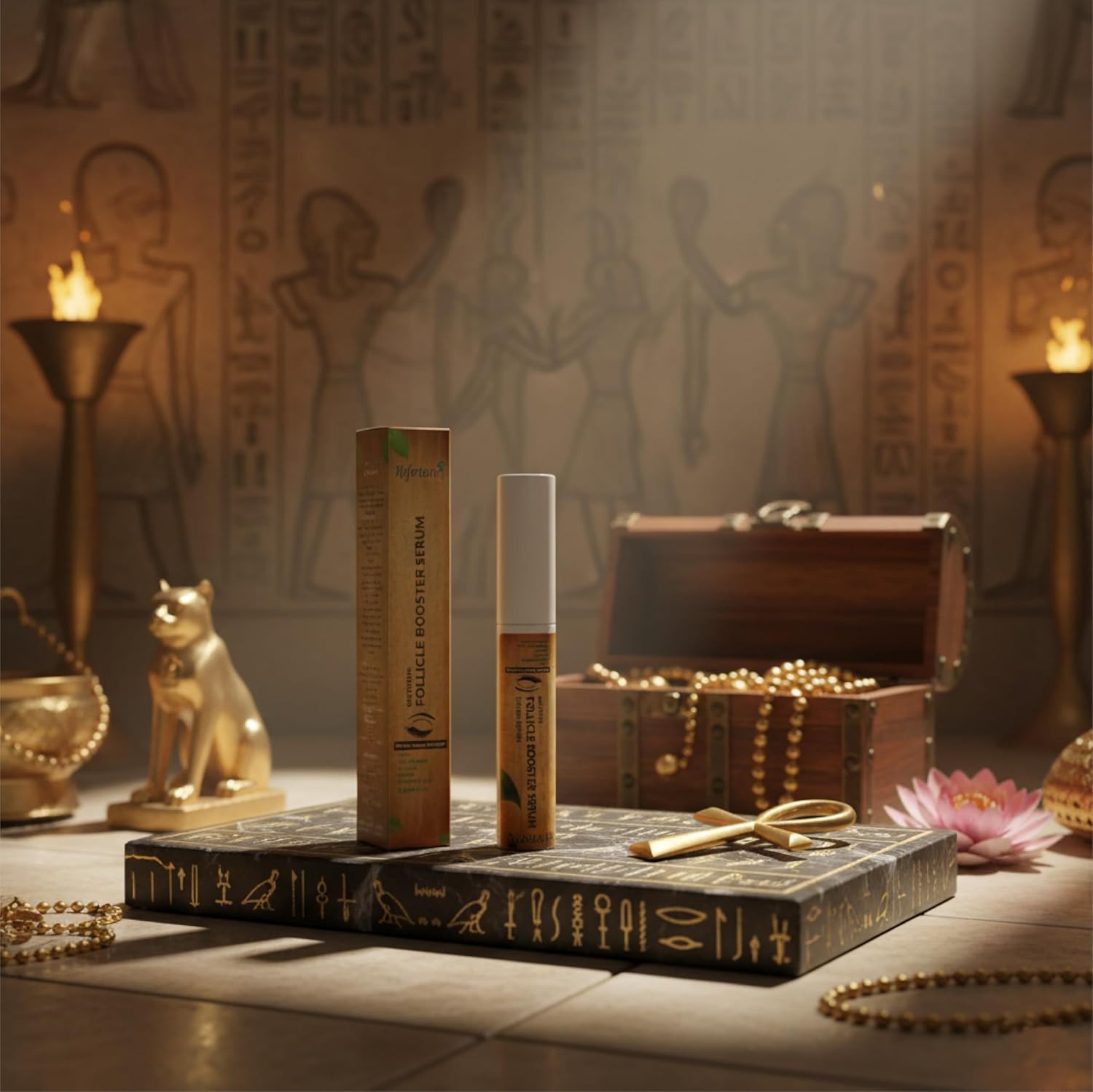 Nefertari Eye Lash Serum for Eyelash Growth: Eyelash Growth Serum with Advanced Formula to Boost Longer Fuller and Thicker Looking Lashes - Vegan & Cruelty-Free for Sensitive Eyes 8mL - Image 5