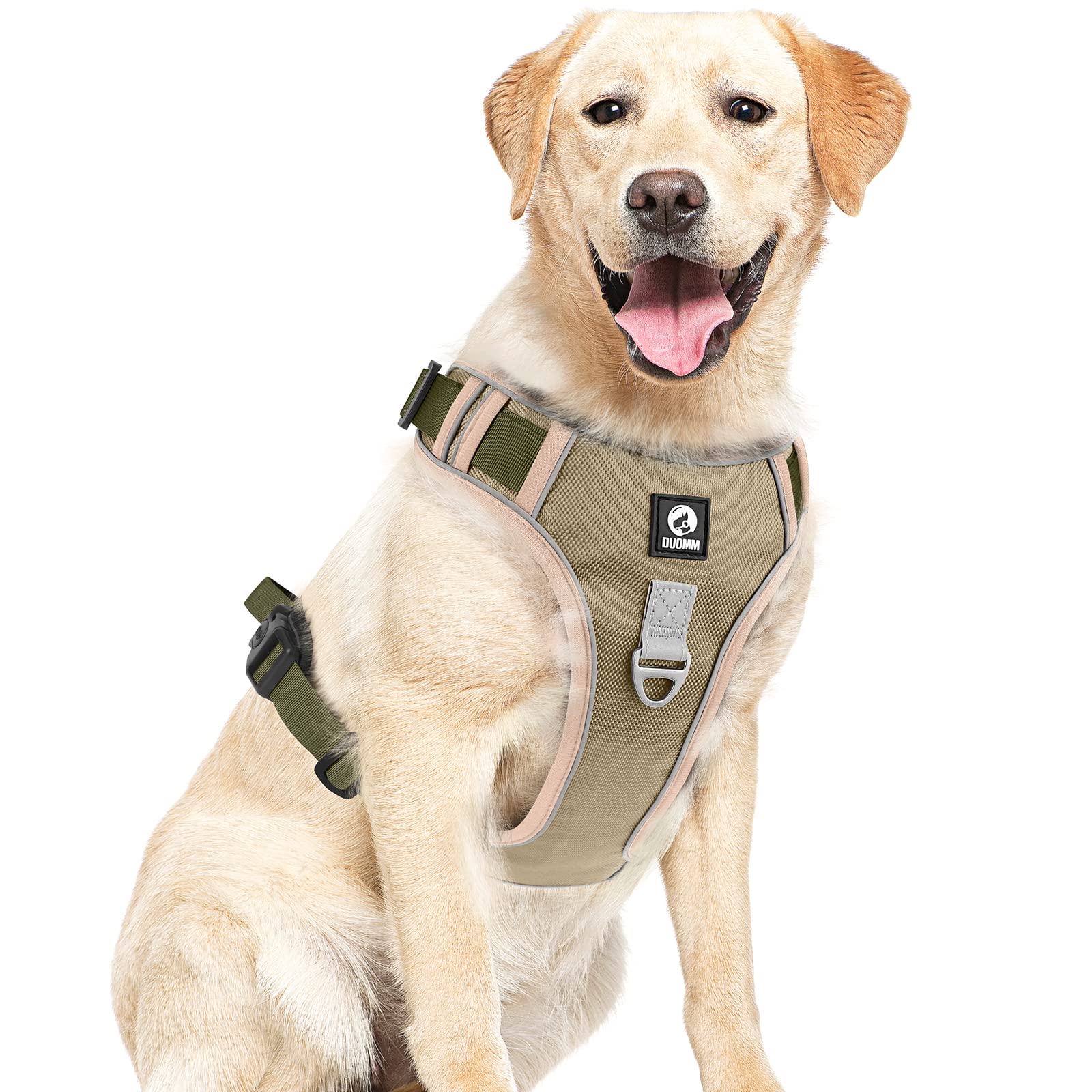 FYA Dog Harness, No Pull Pet Harness, No Choke Front Lead Dog Harness, Adjustable Reflective Soft Padded Dog Vest With Easy Control Handle For Medium Large Dogs,Olive (B0BZD4QFBZ) Amazon Price History, Amazon Price Tracker