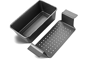 9-Inch Nonstick Deep Loaf Pan with Drain Tray