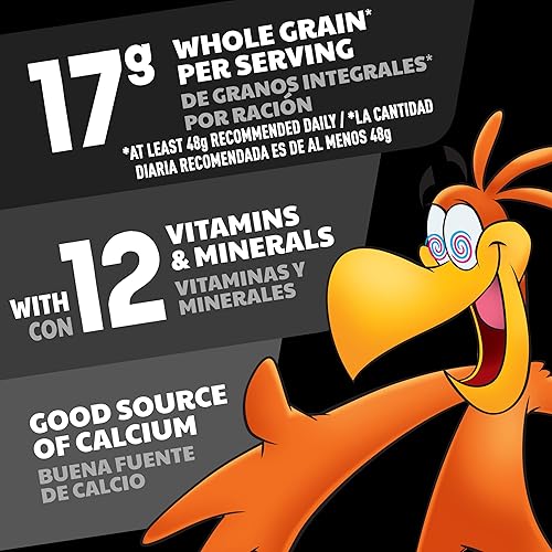 Miniatura 6 de Cocoa Puffs Cereal Loaded, cereal de chocolate con relleno de crema de vainilla con sabor artificial, hecho con grano entero, tamaño familiar, 15.1