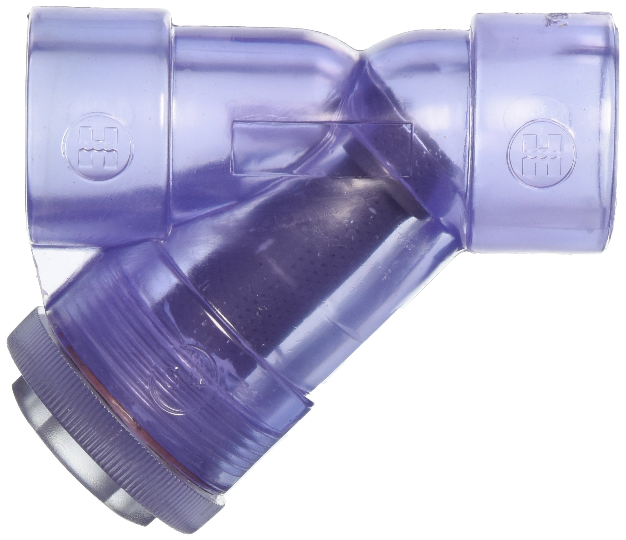 Hayward YS00075S - Filtro a Y in PVC trasparente da 3/4 di pollice con guarnizioni O-ring FPM