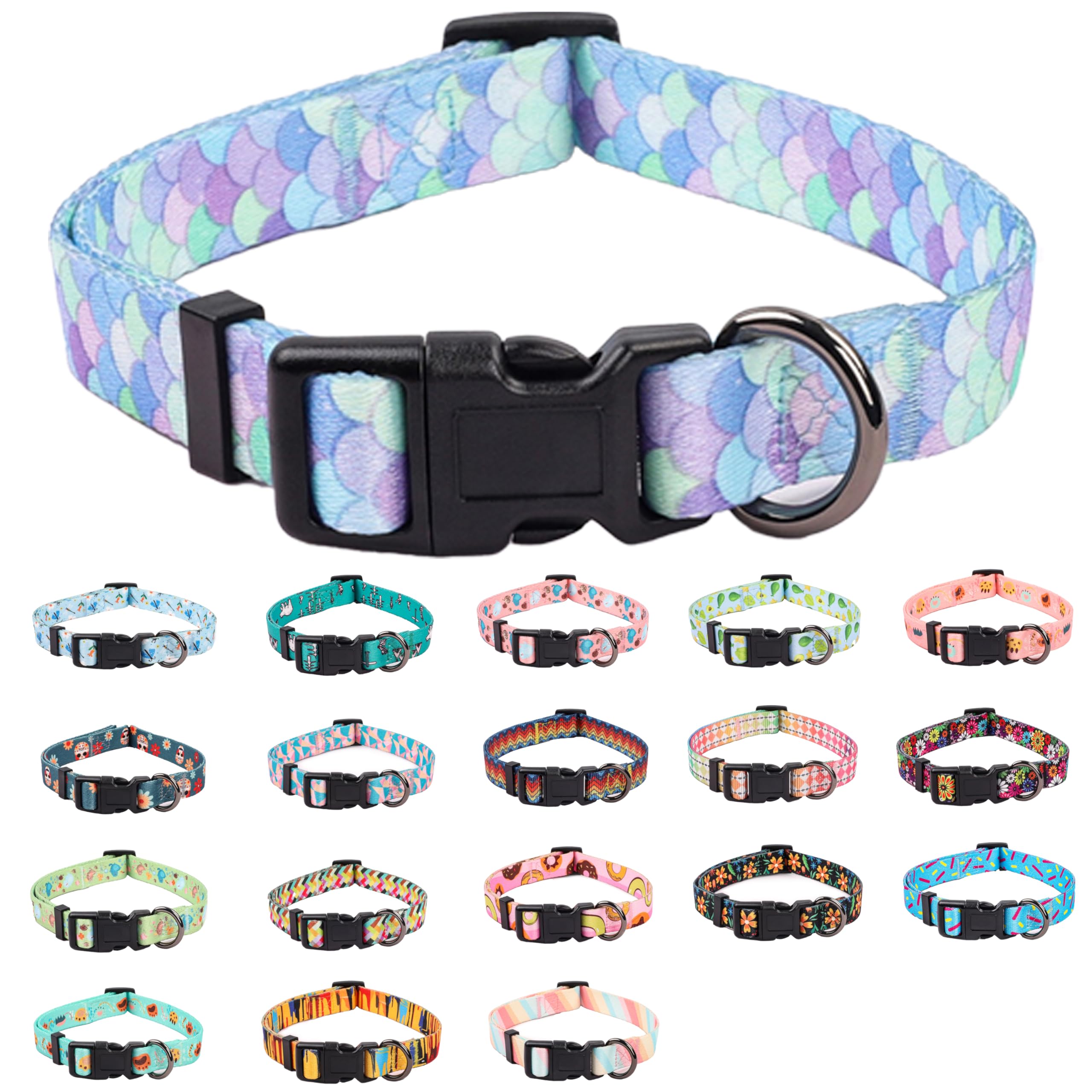 COSYHOMELONDON Collare per cani di piccola taglia, grazioso collare per cani di taglia piccola, media e grande, con motivi floreali, morbido regolabile per ragazzi, ragazze, donne, uomini, cuccioli COSYHOMELONDON Collare per cani di piccola taglia, grazioso collare per cani di taglia piccola, media e grande, con motivi floreali, morbido regolabile per ragazzi, ragazze, donne, uomini, cuccioli