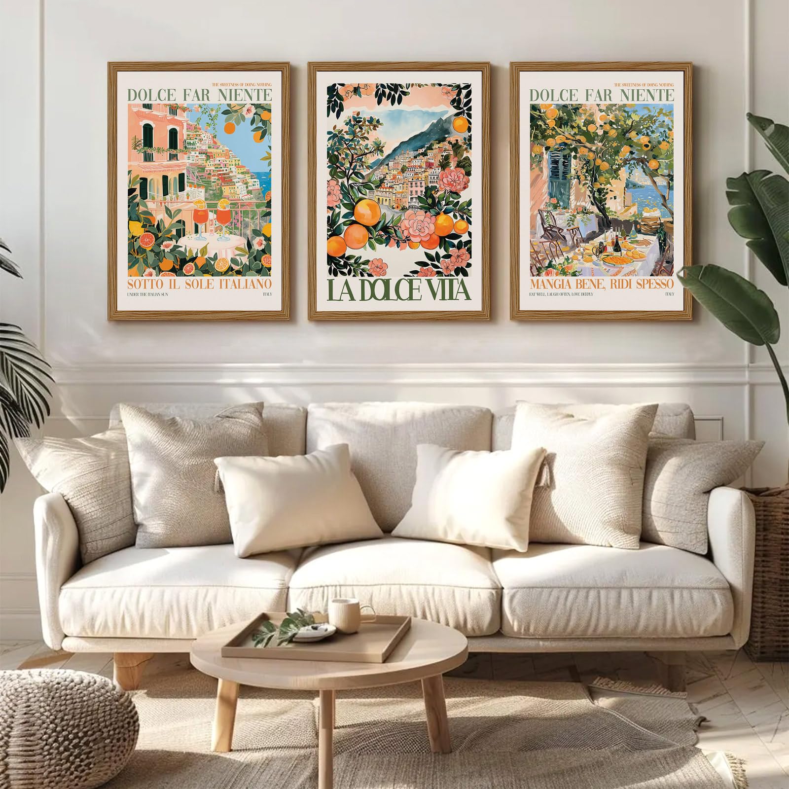 アート・デザイン・音楽 LA PITTURA ITALIANA Amazon.com: Italy Amalfi Coast Wall Art Decor Vintage Italian City