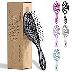 Ninabella Spiral Hairbrush - Detangle Hair Brush - For Brushing Wet or Blow Dry Hair - Detangler Vent Brush