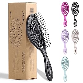 Ninabella Spiral Hairbrush - Detangle Hair Brush - For Brushing Wet or Blow Dry Hair - Detangler Vent Brush