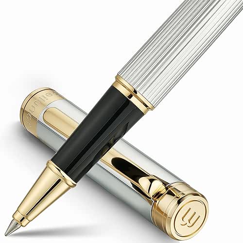 BEILUNER Lighthouse series Rollerball pen, Silver Chrome pen body, exquisite