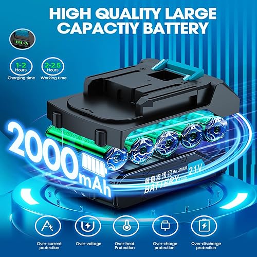 Miniatura 4 de Limpiador eléctrico giratorio, cepillo de limpieza de brazo de extensión ajustable inalámbrico de 1200 RPM con pantalla inteligente, 8 cabezales de