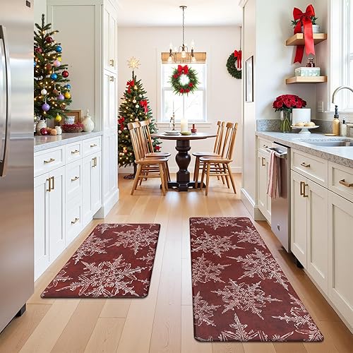 Miniatura 13 de U'Artlines Tapete de cocina de otoño, antifatiga, acolchado, cómodo, tapete de escritorio de pie, tapete de cocina de calabaza colorida para piso