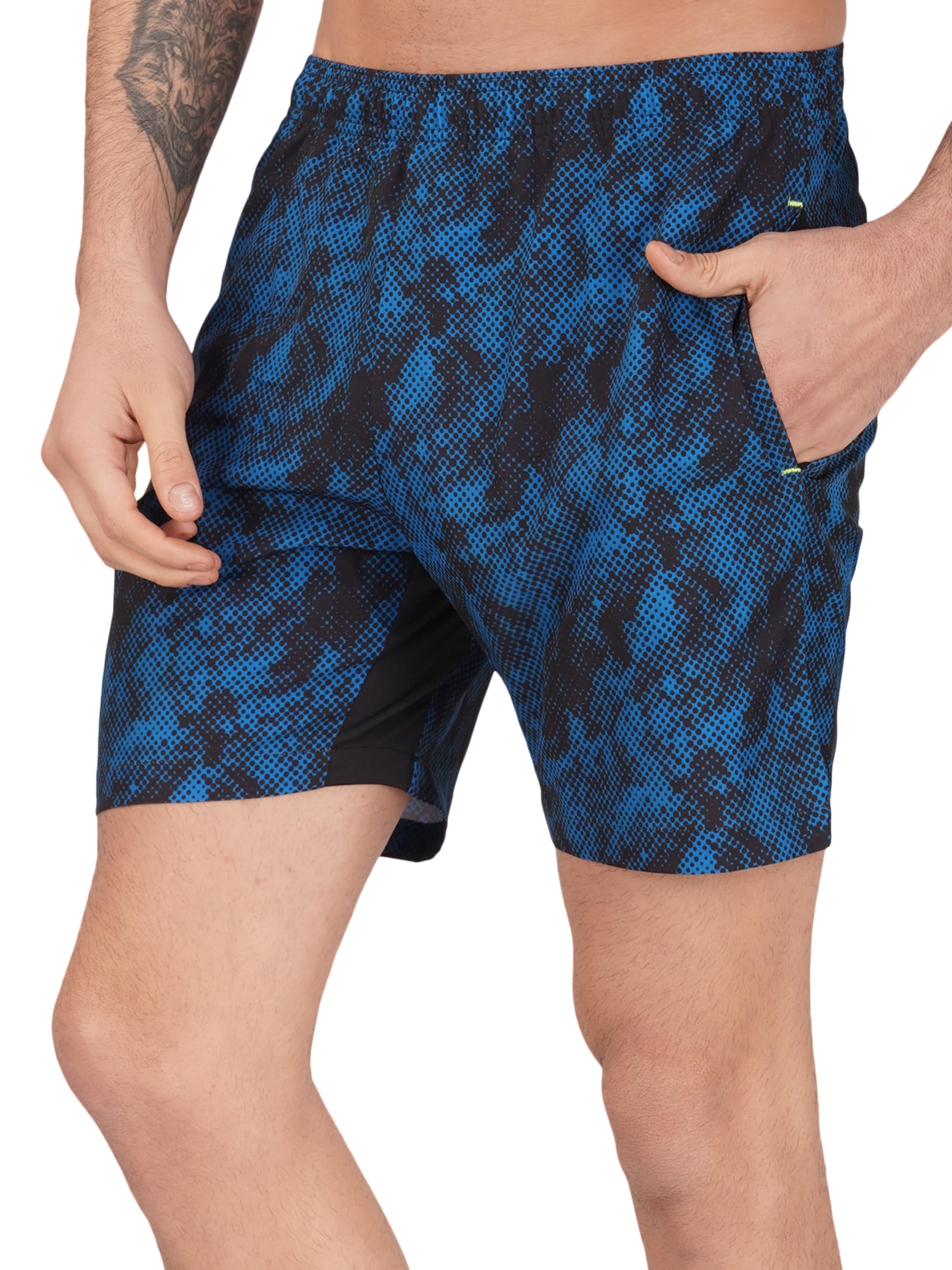 Mens 5" Swim Trunks with Zipper Pockets Quick Dry Beach Board Shorts for Men Swimsuit Swimwear with Mesh Lining-image-31
