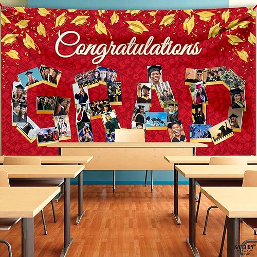 Miniatura 9 de KatchOn, Cartel de fotos de graduación de felicitaciones  72 x 44 pulgadas  Cartel de graduación personalizado 2024  Cartel de fotos de graduación
