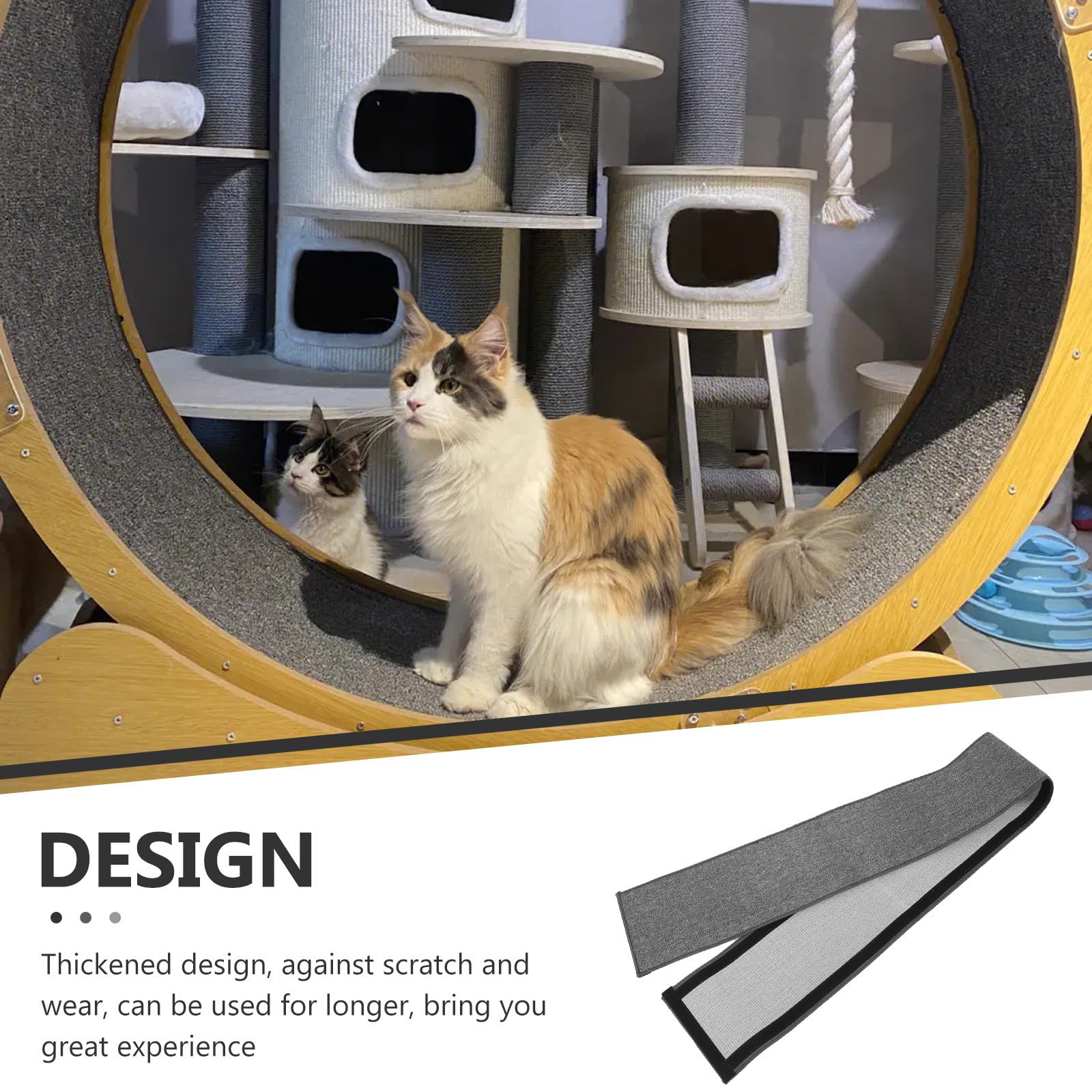 Ruota da Corsa per Gatti Silenziosa Spesso, Tappetino Antiscivolo per Esercizi Pet Sport, per Riccio e Scoiattolo, Accessorio per Gioco Domestico