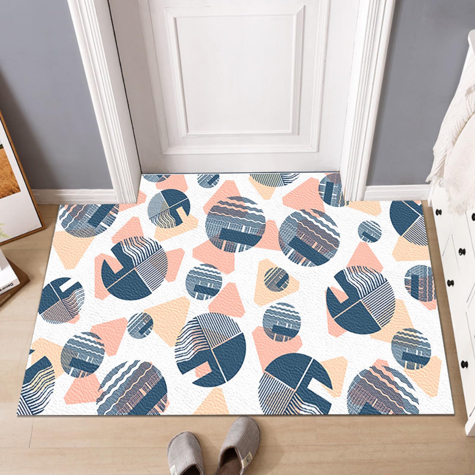 Alfombra de baño de tierra de diatomeas súper absorbente de secado rápido antideslizante de diatomita barro alfombra de baño, felpudo de oficina, cocina, comedor, sala de estar, pasillo, 120 x