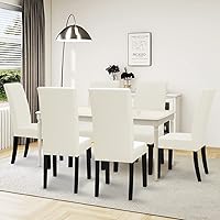 Vista 44 de Easy-Going - Juego de 2 fundas elásticas para sillas de comedor, fundas para sillas de comedor, fundas de silla Parsons para comedor, ceremonia