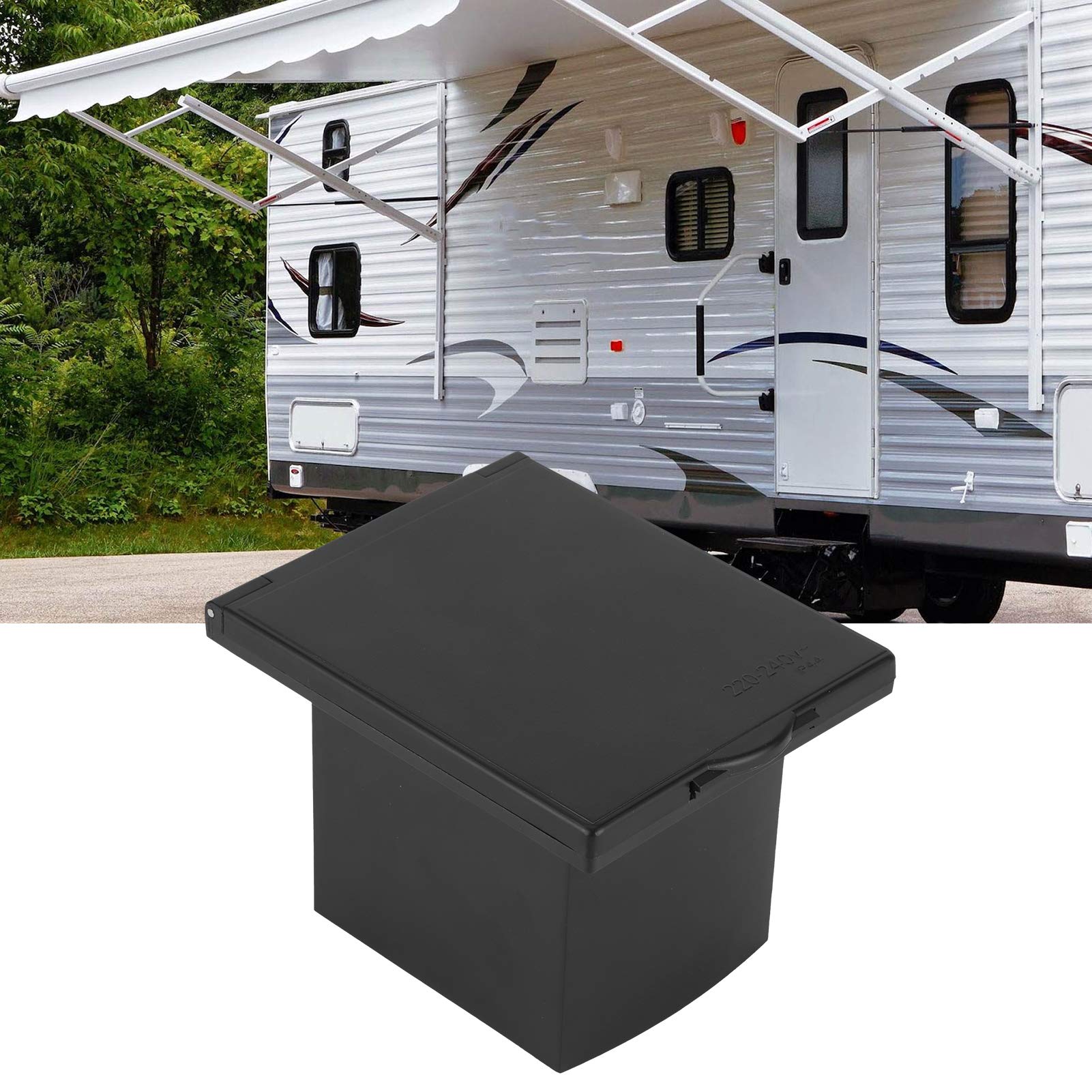 Yctze RV Caja de Ducha Exterior 1/2 Pulgada Caja de Ducha Exterior Puerto de Entrada y Salida para RV Barco Autocaravana sin Manguera de Ducha/Cabezal