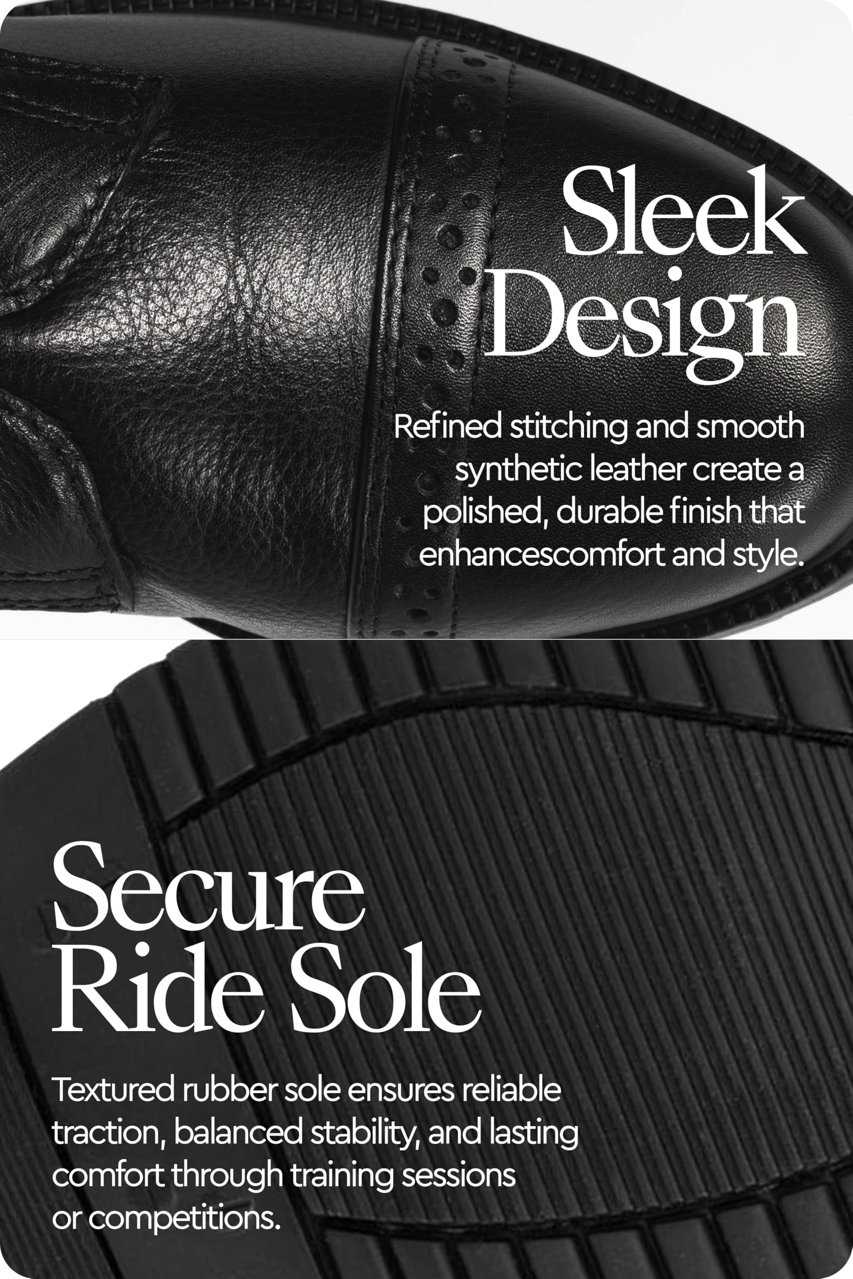 HORZE Femme, Bottes d'équitation Verona, Aspect Cuir, Bracelets Amovibles