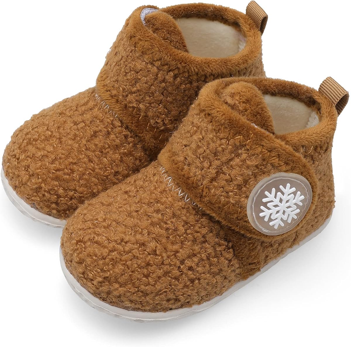 FEETCITY Baby Booties Niñas Niños Zapatillas Infant First Walkers Shoes Warm Socks Newborn Crib Shoes