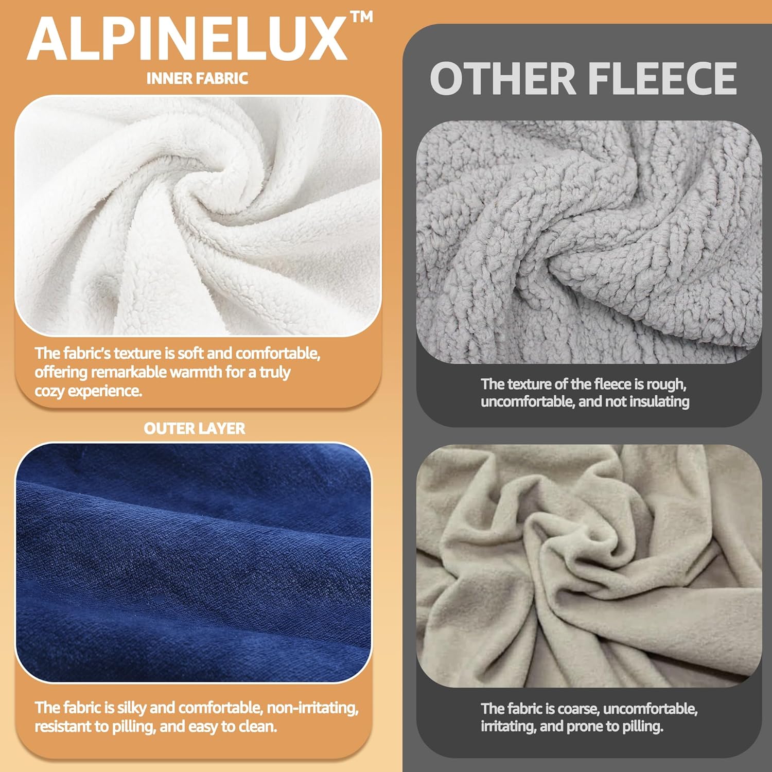 UNIQUEBELLA Wearable Blanket Hoodie with Boho Style, Extra Thick Oversized Flannel Sweatshirt Blanket with Giant Hood Pocket - Image 5