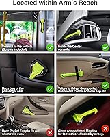 Vista 6 de Luxtude Cortador de cinturón de seguridad para romper ventanas, interruptor de ventana de coche