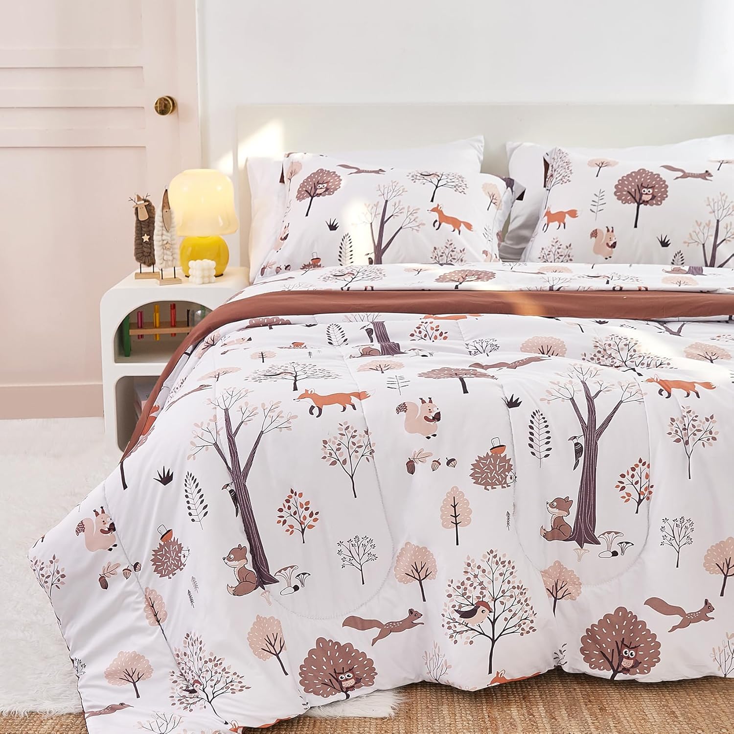 Kids Comforter Set for Boys Girls Full Size, Cute