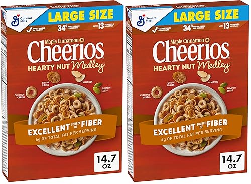 Hearty Nut Medley Breakfast Cereal, Maple Cinnamon Flavored, Made With