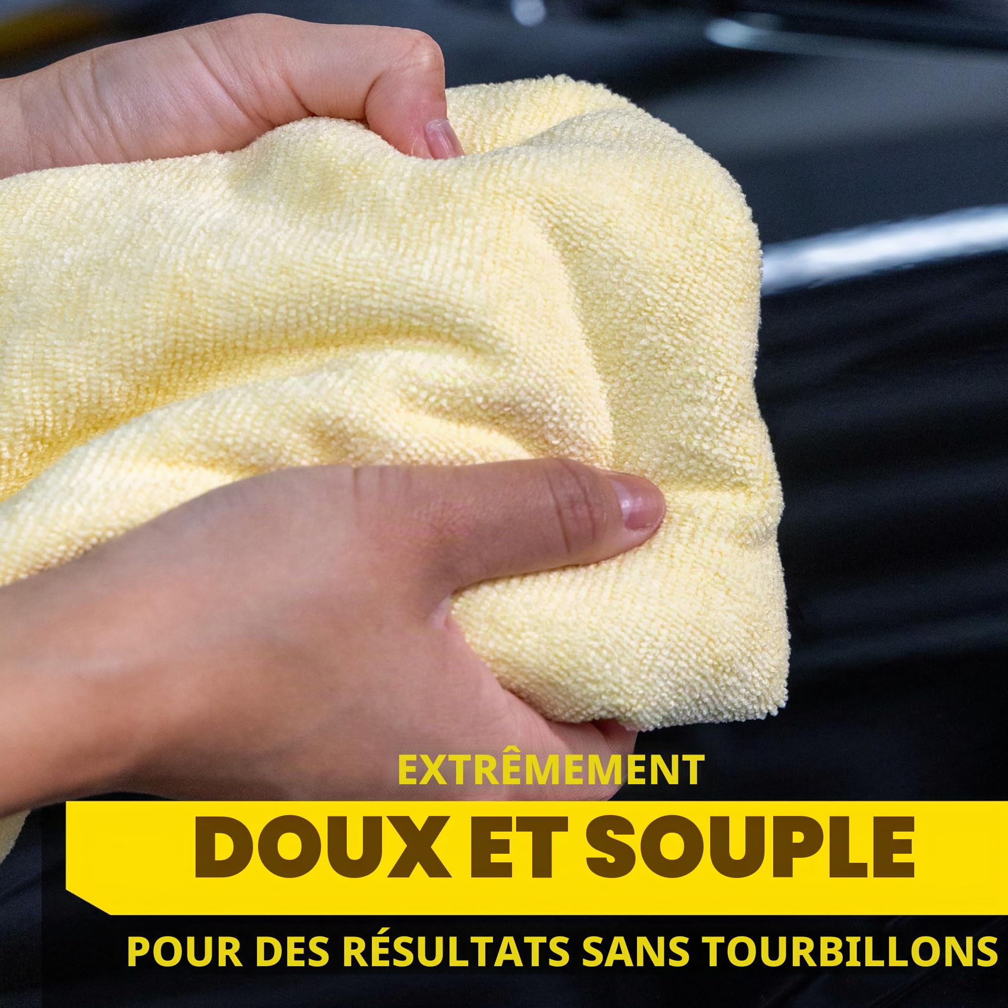 Meguiar's Lot de 3 Chiffons Microfibre Supreme Shine 40 cm X 60 cm