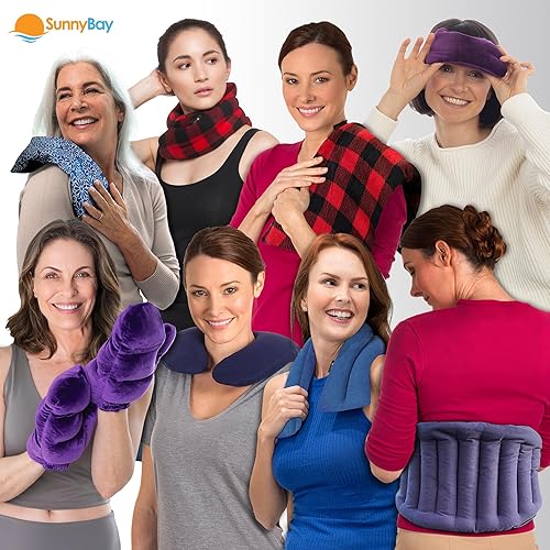 Miniatura 6 de SunnyBay Almohadilla térmica pequeña para microondas, versátil para el cuello y los hombros fríoscalentados para el dolor de espalda y más