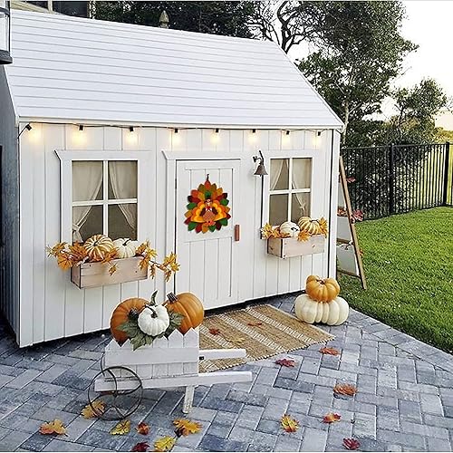 Miniatura 6 de Decoración de pavo de Acción de Gracias en 3D para colgar en la puerta, decoración de pavo de Acción de Gracias para otoño, jardín, granja, interior