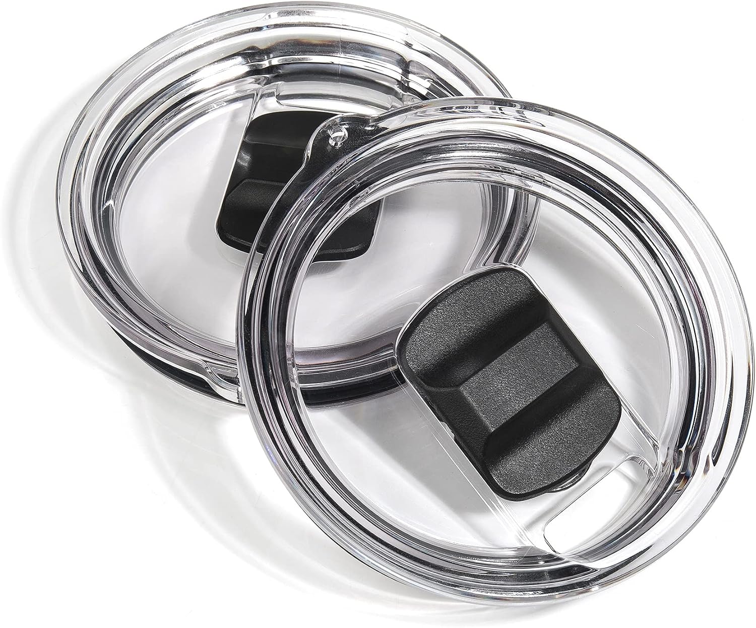 Magnetic Lid for 30 oz Tumbler - Compatible with YETI Rambler, Ozark Trail, Old Style Rtic and More, Magnetic Slider Switch Spill Proof Tumbler Cover (Pack of 2)