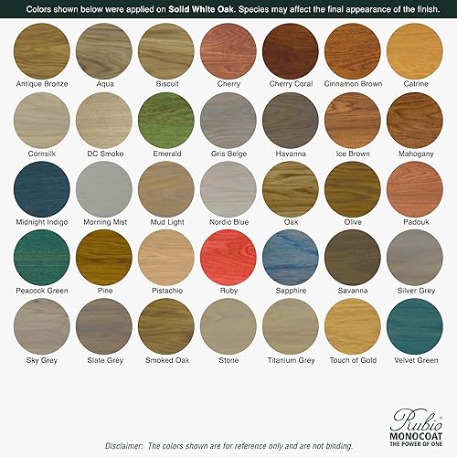 Miniatura 9 de Rubio Monocoat Oil Plus 2C, 11.8 onzas, Castle Brown