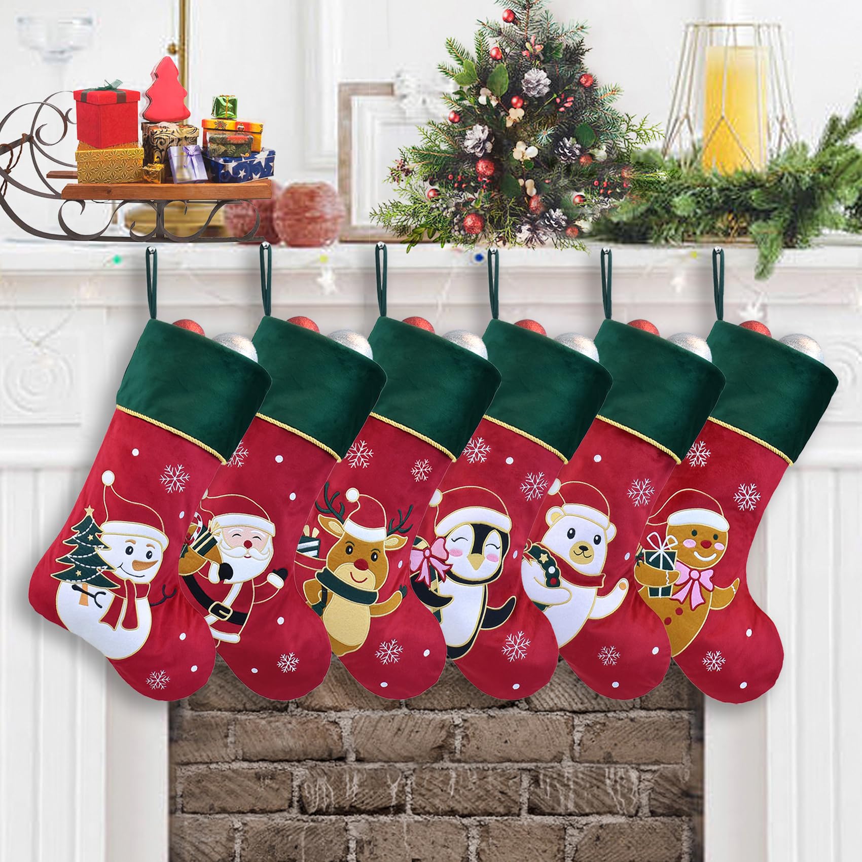Calze Di Natale Personalizzate Con Nome - Decorazioni 3D Renne Per Camino E Albero Di Natale - Foto 10