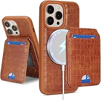 Vista 210 de Havaya Funda para iPhone 13 Pro Max y iPhone 12 Pro Max, cartera compatible con magsaf 2 en 1, desmontable magnética con tarjetero y ranura trasera