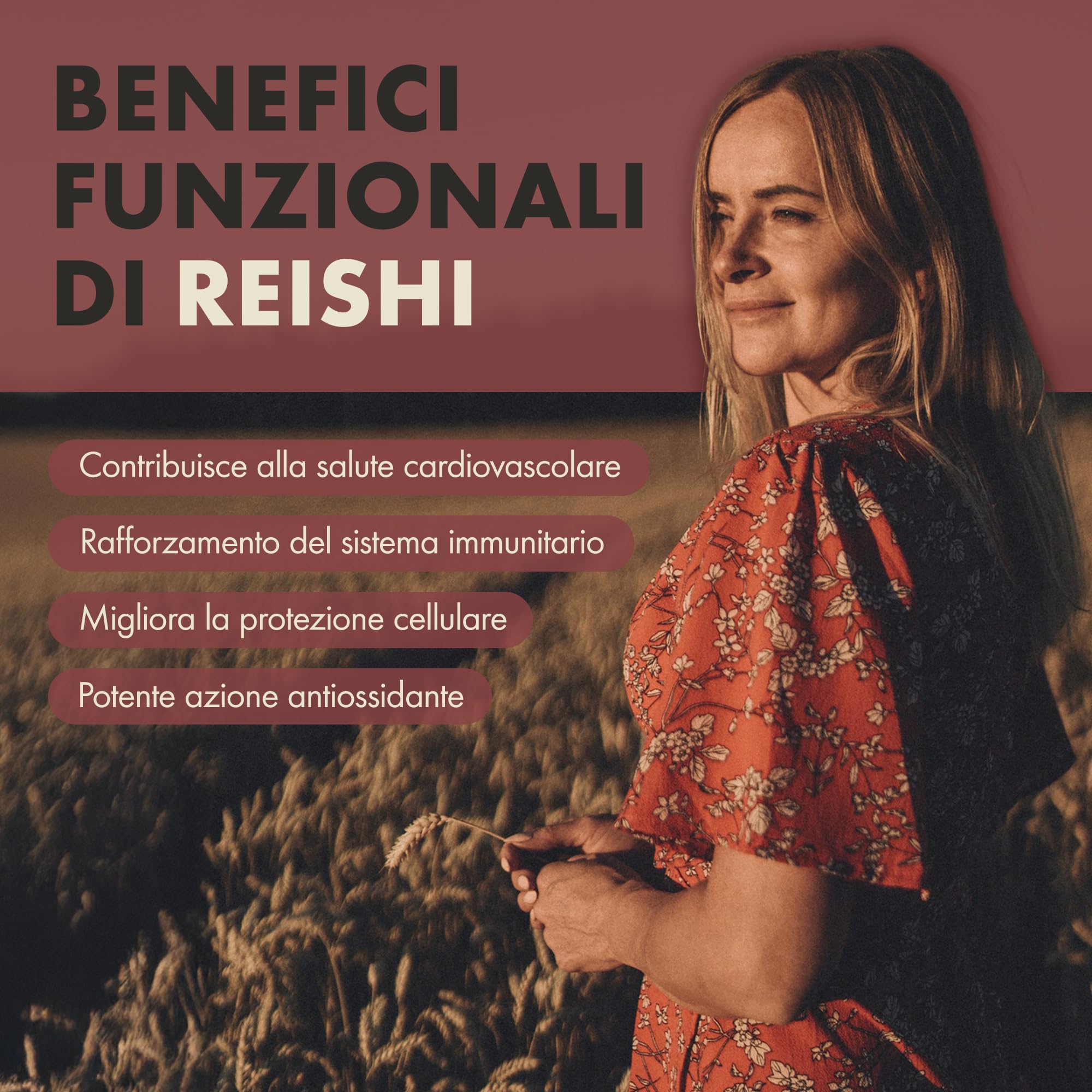 Incite Nutrition Reishi + Licopene Complex – 60 capsule vegane | Supporto immunitario e antiossidante | Polvere di reishi (Ganoderma lucidum) e licopene al 10% | Senza conservanti