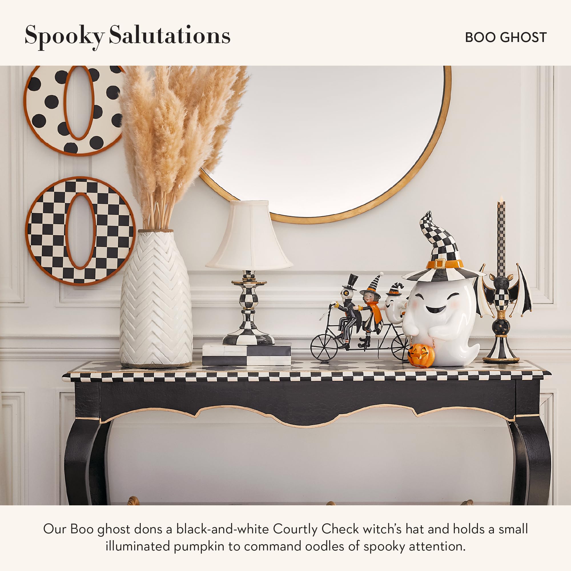 MacKenzie-Childs Dotty Capiz Halloween Pumpkins, Set Of 3