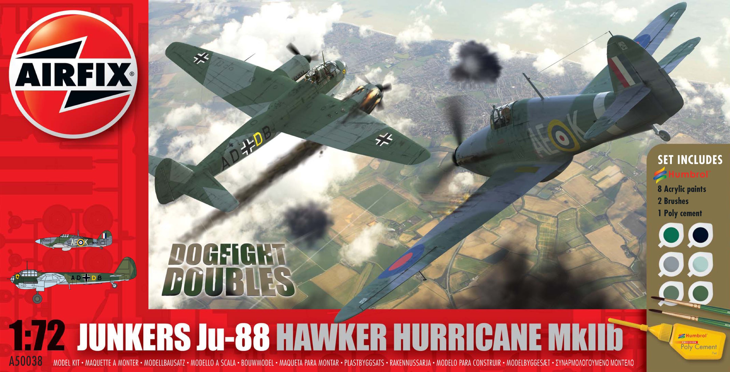 Buy Airfix A50038 1:72 Scale Dogfight Double - Junkers Ju-88