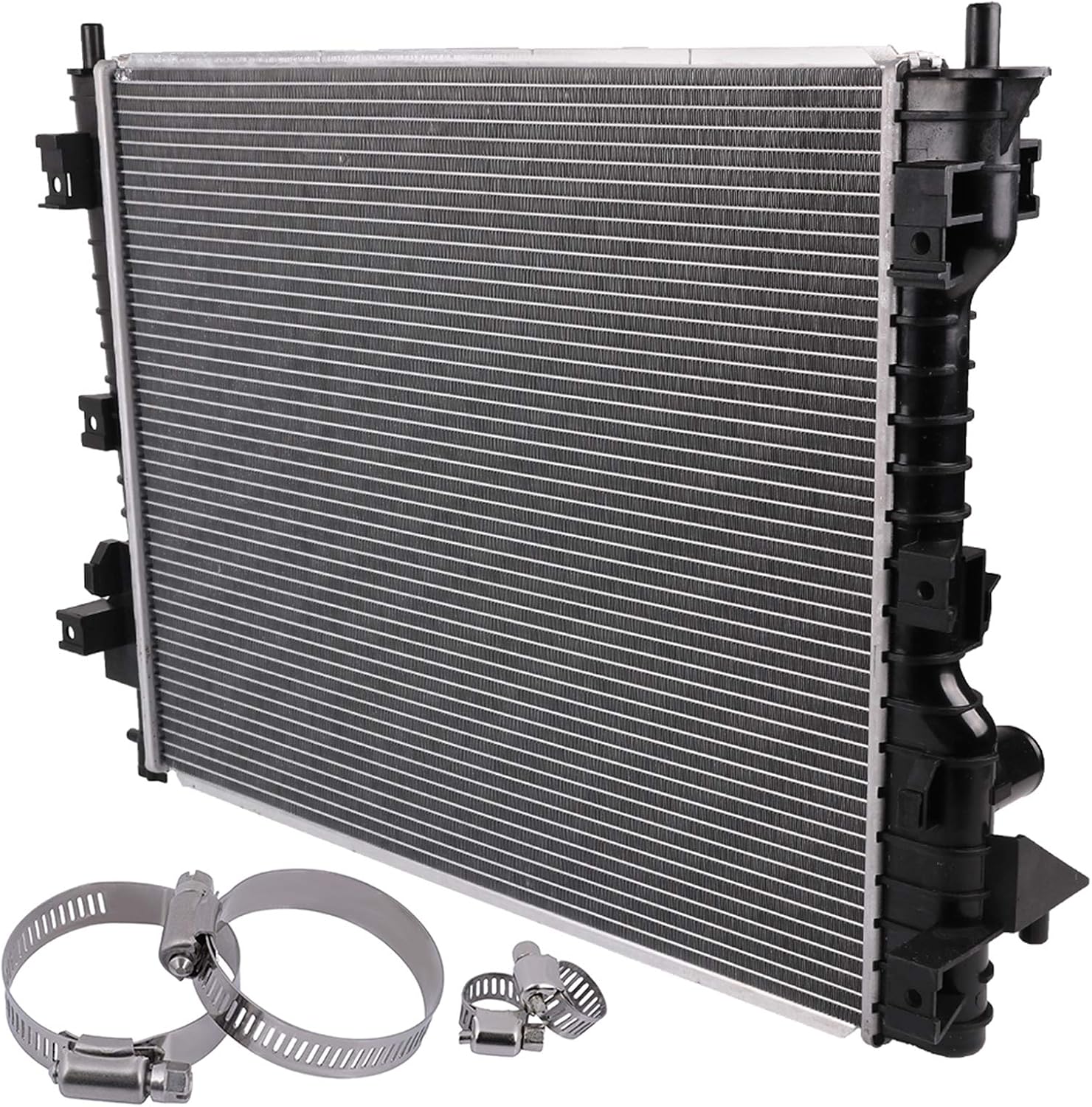 SCITOO Engine Coolant Assembly 2789 Radiator 8MM-10MM; 30MM-50MM Hose Clamp for 2011-2014 for Ford for Mustang 3.7L 2005-2010 for Ford for Mustang 4.0L 2005-2010 for Ford for Mustang 4.6L