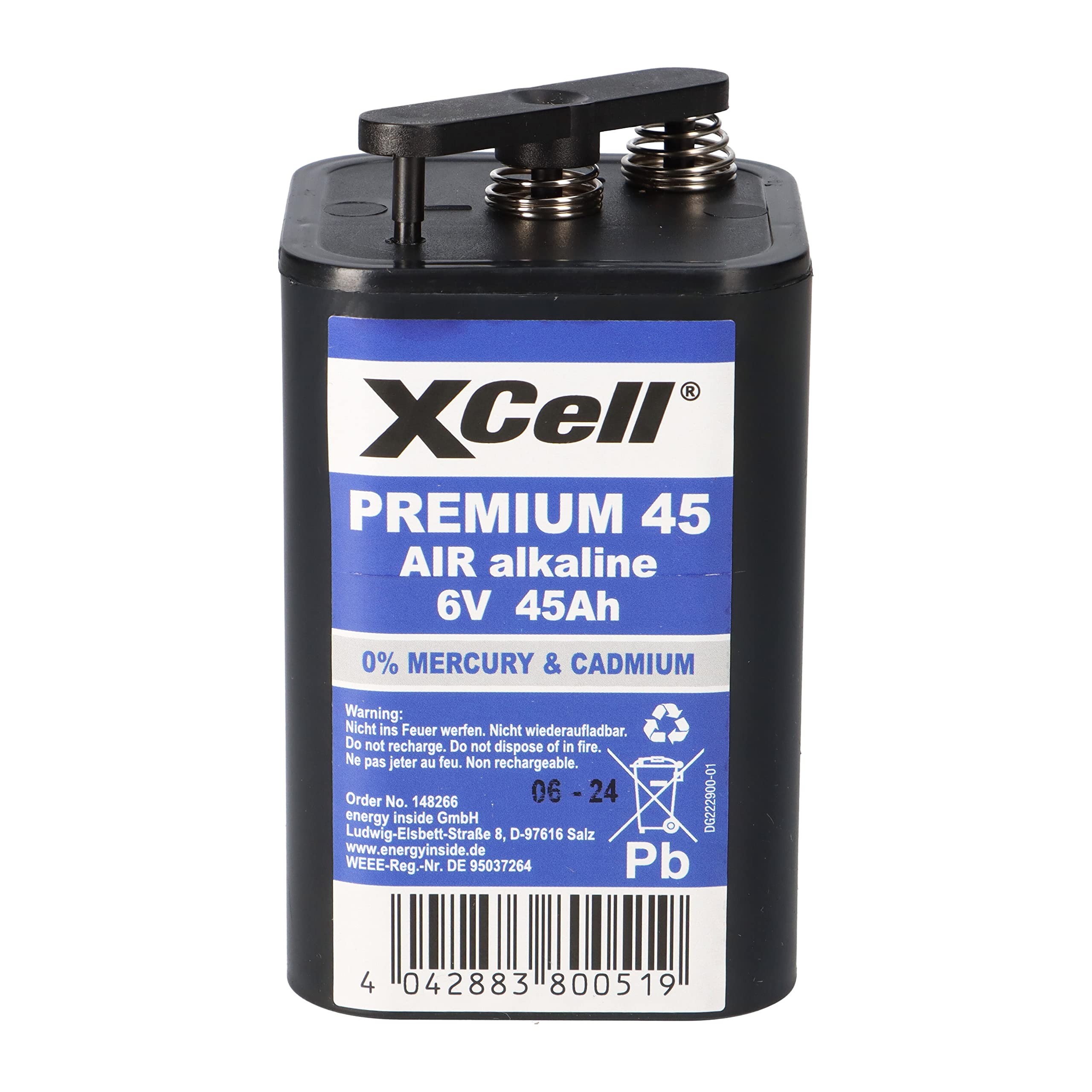 24 x bateria XCell 4R25 stała 45 6 V 45 Ah lampy plac budowy lampy migające