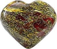 Vista 101 de Amazing Gemstone Piedra de Palma de Corazón de Cristal de Chakra - Piedra de Masaje de Bolsillo para Preocupación para Equilibrio Natural de Chakras
